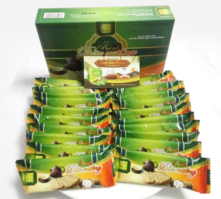Bánh dừa nướng - Bánh kẹo nên mua làm quà dành cho Việt Kiều