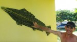 Cách làm con cá bằng lá dừa